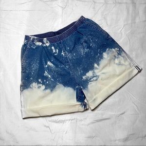 Bleach Dyed 80’s Style Shorts